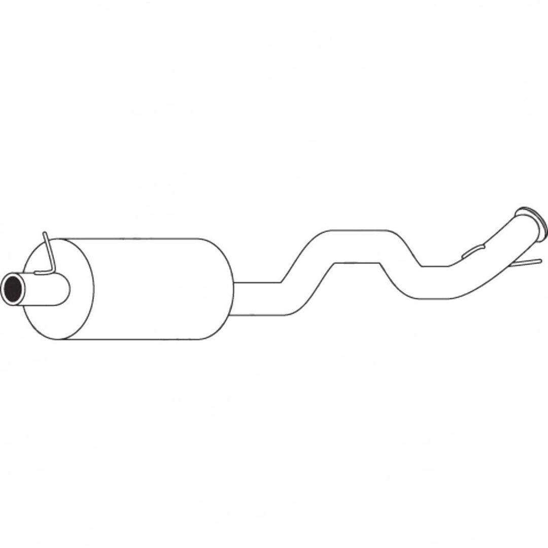 Standard Replacement - Ford Transit VF VG (1994 - 2000) Bus (2.5L) Rear Muffler