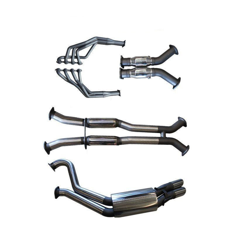 Manta - Holden Commodore Sedan (1999-2006) VT, VX, VY, VZ 5.7L, 6.0L V8 Sedan 3in Dual With 1 7/8 in Extractors Hotdog/Muffler