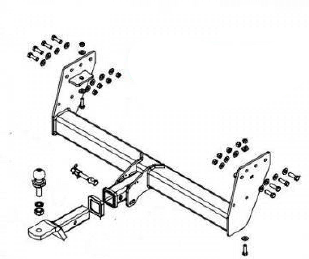 Trailboss - Towbar Suited For Mitsubishi Triton Ute MR 4D (2018 Onwards) - Defa…