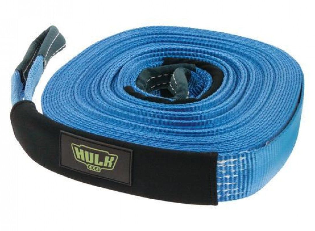Hulk 4X4 - WINCH EXTENTION STRAP 5000kg 100% POLYESTER BLUE 50mm x 20m