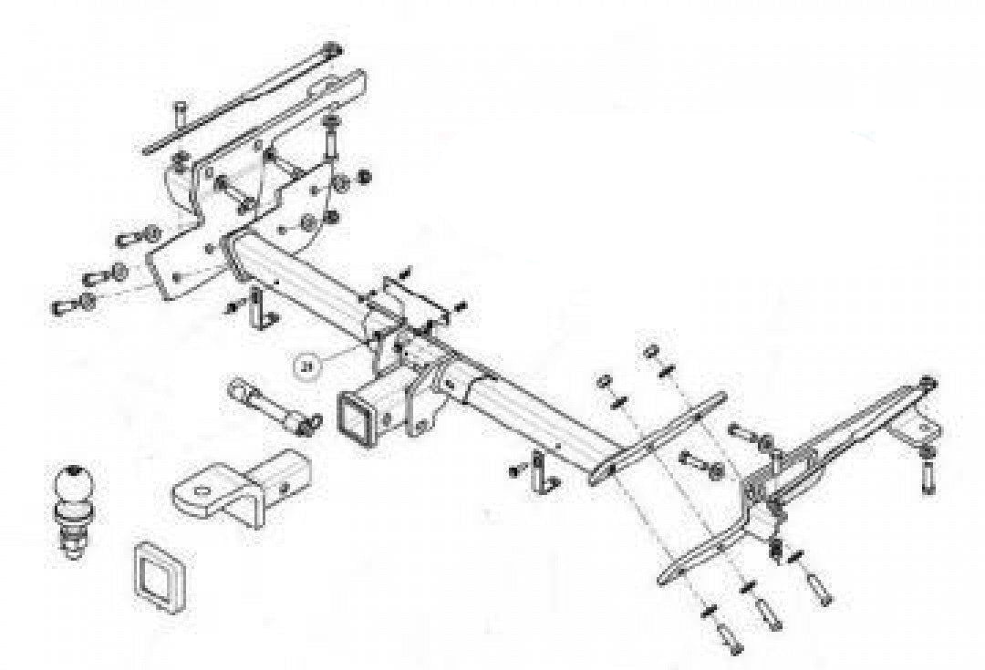 Trailboss - Towbar Suited For KIA Optima Sedan JF 4D (2015 Onwards)