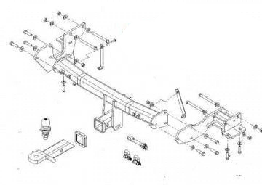 Trailboss - Towbar Suited For Hyundai Santa SUV FE TM ACTIVE/ELITE/HIGHLANDER 5…