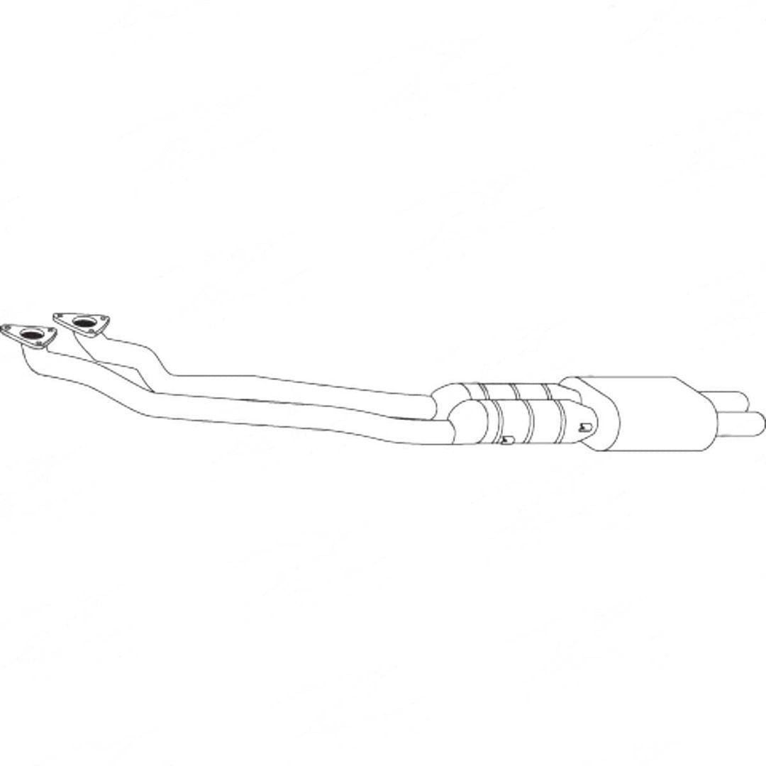 Standard Catalytic Converter - BMW 5 E39 523i (1996 - 2000) Sedan (2.5L) Catalytic Conv…