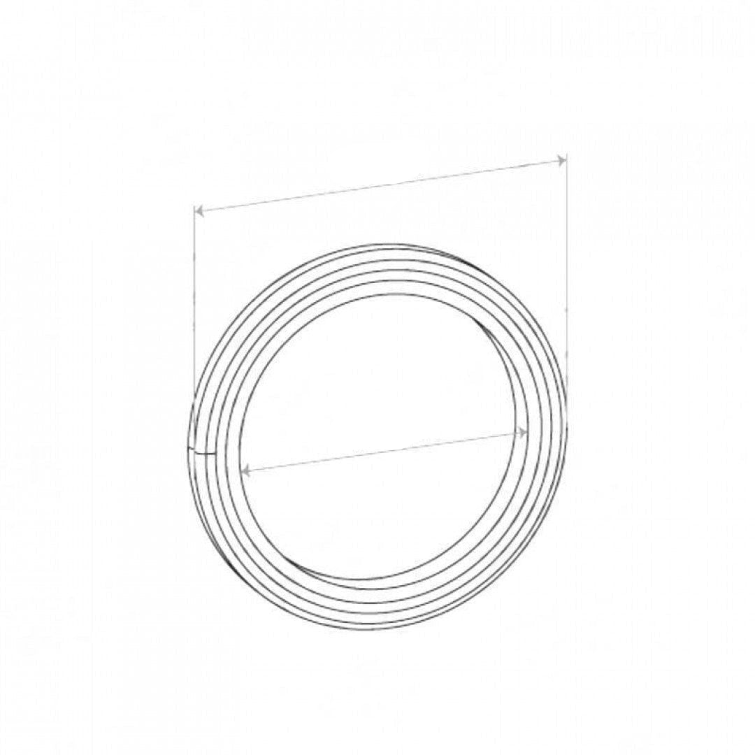 Spiral Wound Ring Gasket - ID 49mm, OD 65mm, THK 5mm, SPIRAL