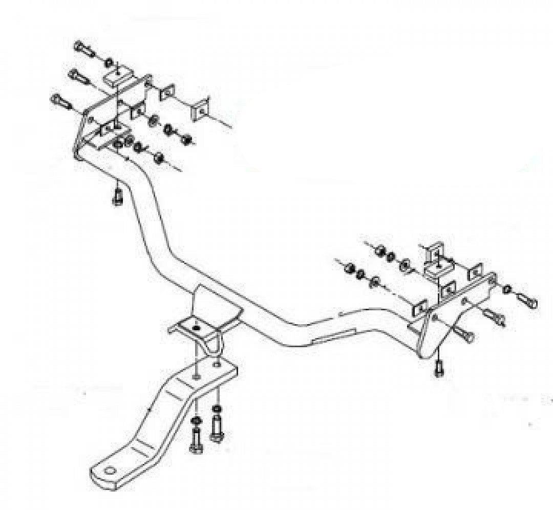 Trailboss - Towbar Suited For Toyota Hilux Cab Chassis 4WD (1983 - 2005)