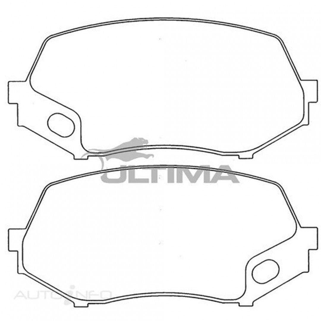 Ultima Front Brake Pads Suited For - Mitsubishi Fuso Canter Truck FE 3.9L (2002…