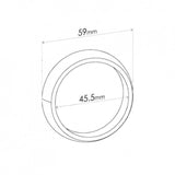 Single Taper Ring Gasket - Inside Diameter 45.5mm, Outside Diameter 59mm