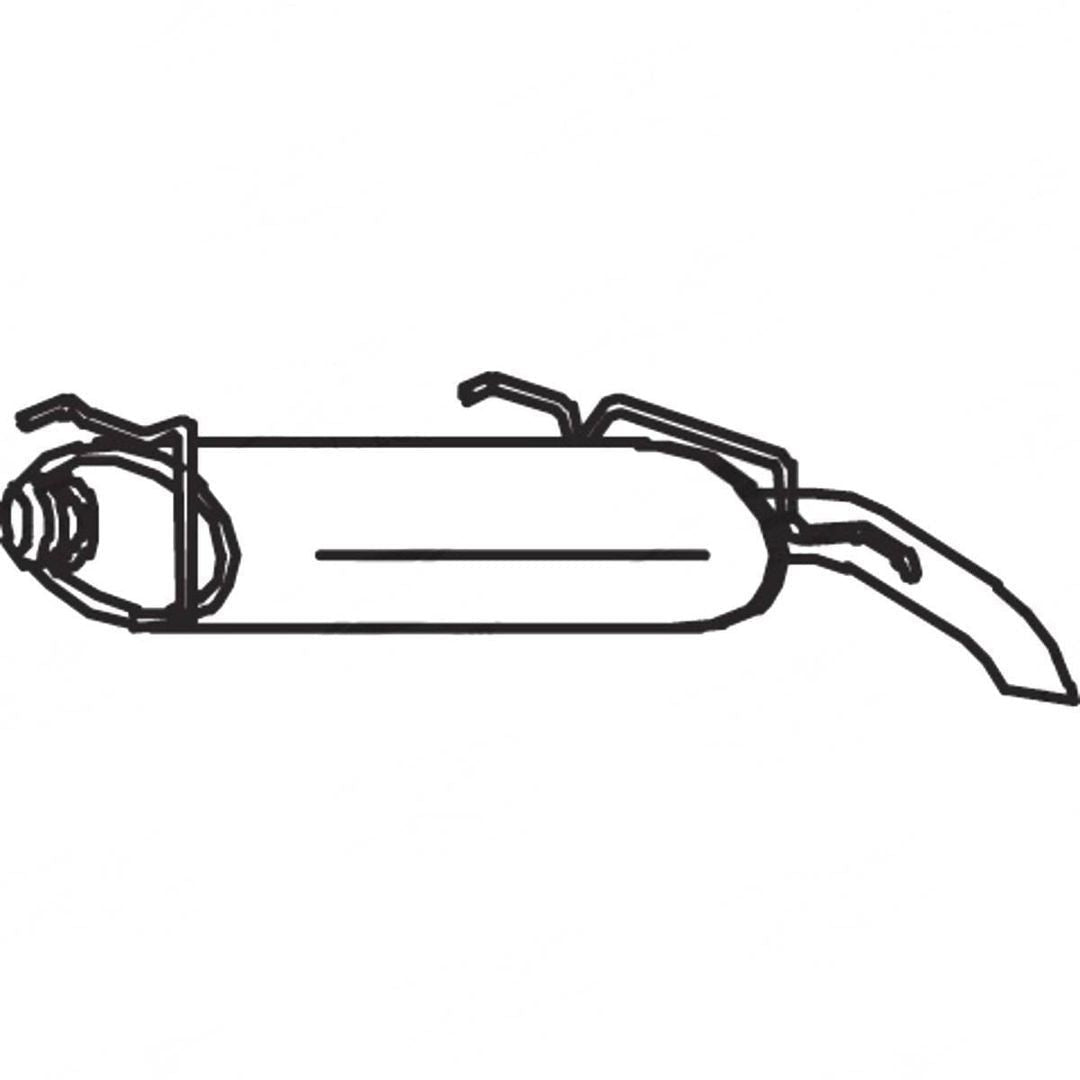 Standard Replacement - Citroen AX (1989 - 1995) Hatchback (1.4L) Rear Muffler