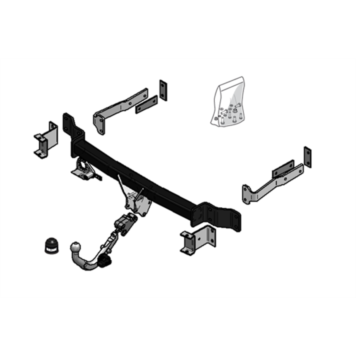 BRINK - Mercedes-Benz E-Class (2003 - 2009) Sedan European Towbar