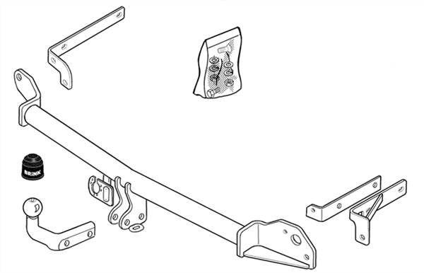 BRINK - Renault Clio (2000 - 2006), Renault Clio (2000 - 2008) European Towbar