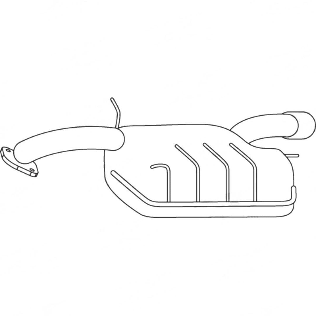 Standard Replacement - Holden Captiva CG (2006 - 2011) Wagon (3.2L) Rear Muffler