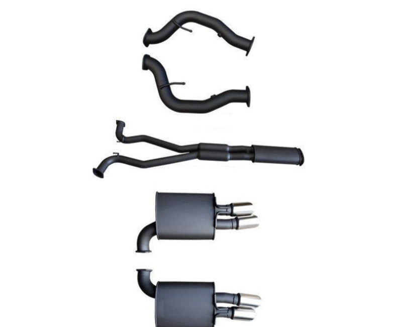 Manta | Twin 3″ Cat Back Exhaust System with Rear Mufflers | Holden Commodore VE VF V8 Sedan Wagon | 2006–2017