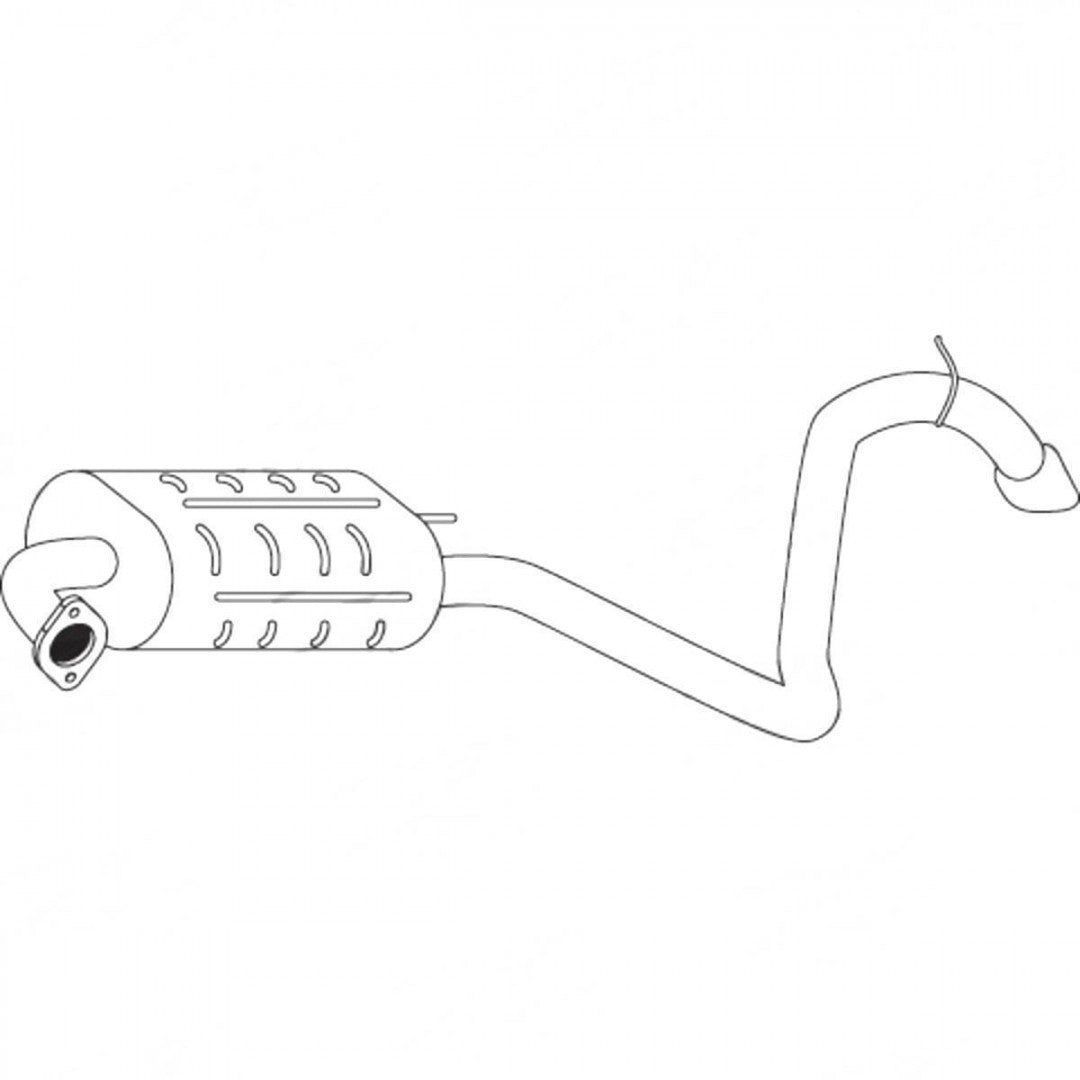 Standard Replacement - Hyundai i30 (2007 - 2011) Hatchback (2.0L) Rear Muffler