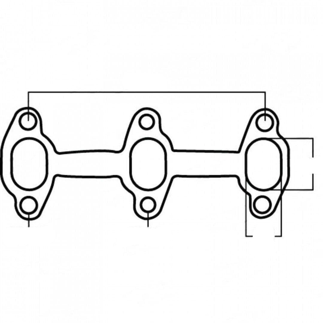 Toyota 4Runner 3.0L V6, 3VZ, 24V, Cemjo - Exhaust Manifold Gasket