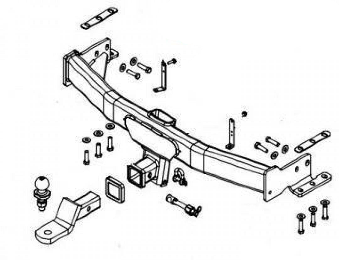 Trailboss - Towbar Suited For Toyota Fortuner GX/GXL/CRUSADE (2015 Onwards) - D…