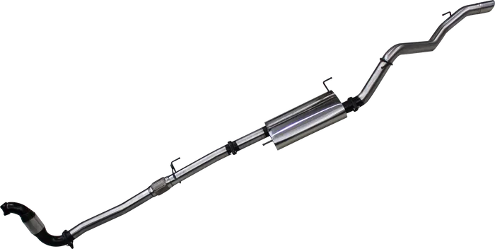 Manta - Isuzu MU-X 2012+ 3.0L - Turbo Back System - 3" Single Stainless Steel Exhaust with Cat
