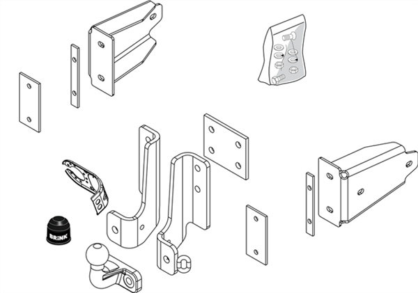 BRINK - MERCEDES-BENZ M-CLASS W163 (1998 - 2005) SUV European Towbar