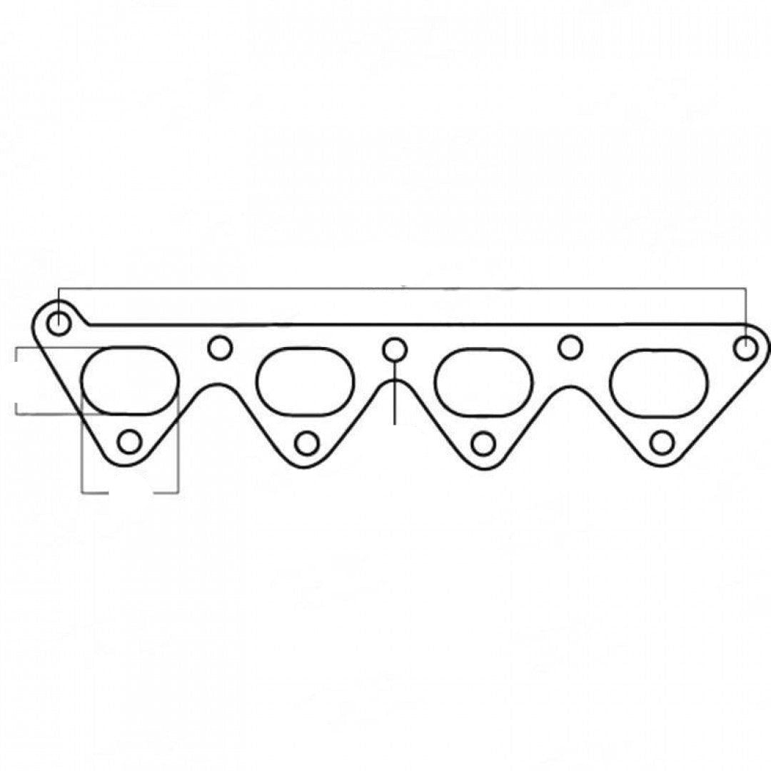 Hyundai Elantra, Lantra & FX Coupe, 1.8L & 2.0L, 16 valve, Year from 1997, Cemjo - Exhaust Manifold Gasket
