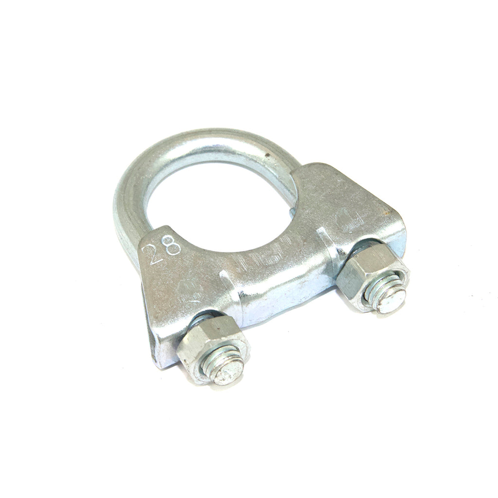 U-Bolt Clamp - Inside diameter 41mm (1-5/8" Inch), Zinc Plated, Packed Bag