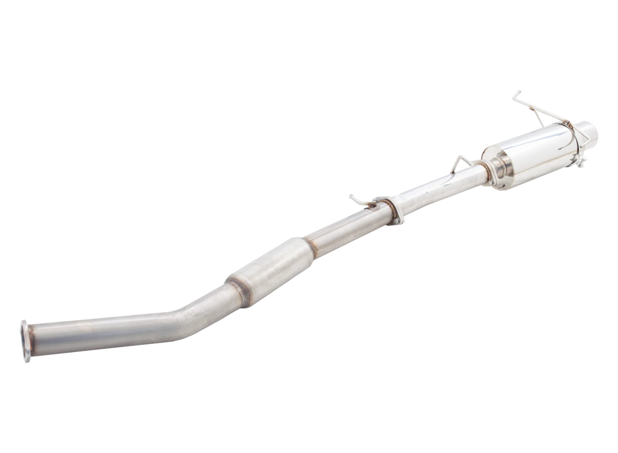 XForce - NISSAN 200SX S14 1994-1998, Turbo Back System Metallic 100 Cell Cat With Angle