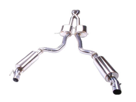 XForce - HOLDEN COUPE,	GTO VZ LS2 6.0L (10/2004-12/2006), Stainless Steel 3″ Twin Cat-Back System