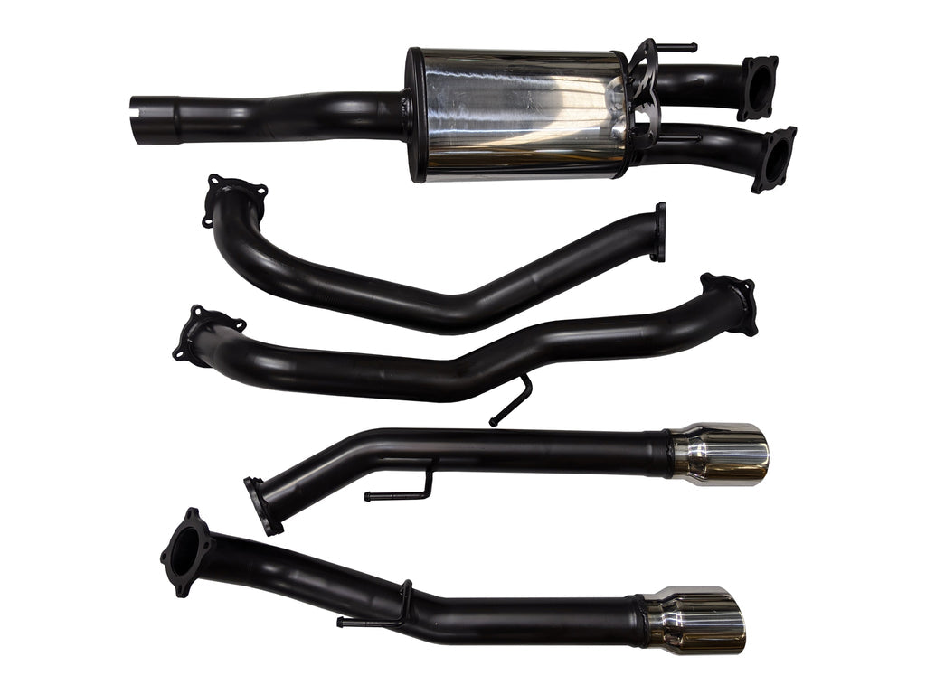 Outlaw 4x4 - RAM DS 1500 5.7L V8 HEMI 2018 - ON Catback Exhaust System with Twin 4" Satin Black Powder Coat Tips