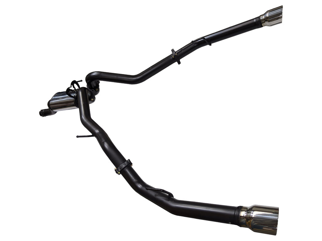 Outlaw 4x4 - RAM DS 1500 5.7L V8 HEMI 2018 - ON Catback Exhaust System with Twin 4" Satin Black Powder Coat Tips