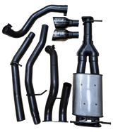 Outlaw 4x4 - RAM DT 1500 2019-2022 Catback Exhaust System (Shadow Chrome Tips)