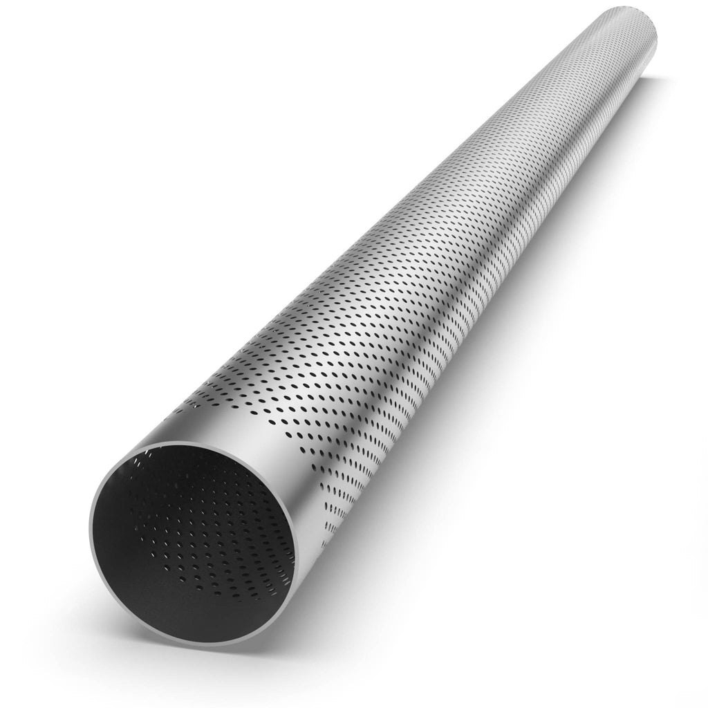 Exhaust Tube - 1-3/4" Inch (44mm), Thick 1.6mm, Length 1M, Perforated Aluminised