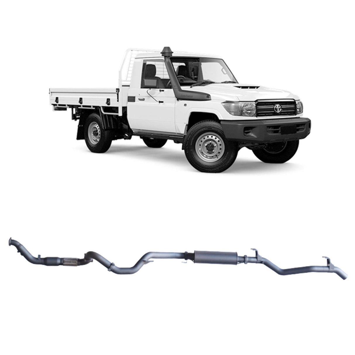 Redback Extreme Duty - Toyota Landcruiser 79 Series (2007 - 2016) Single Cab Performance Exhaust