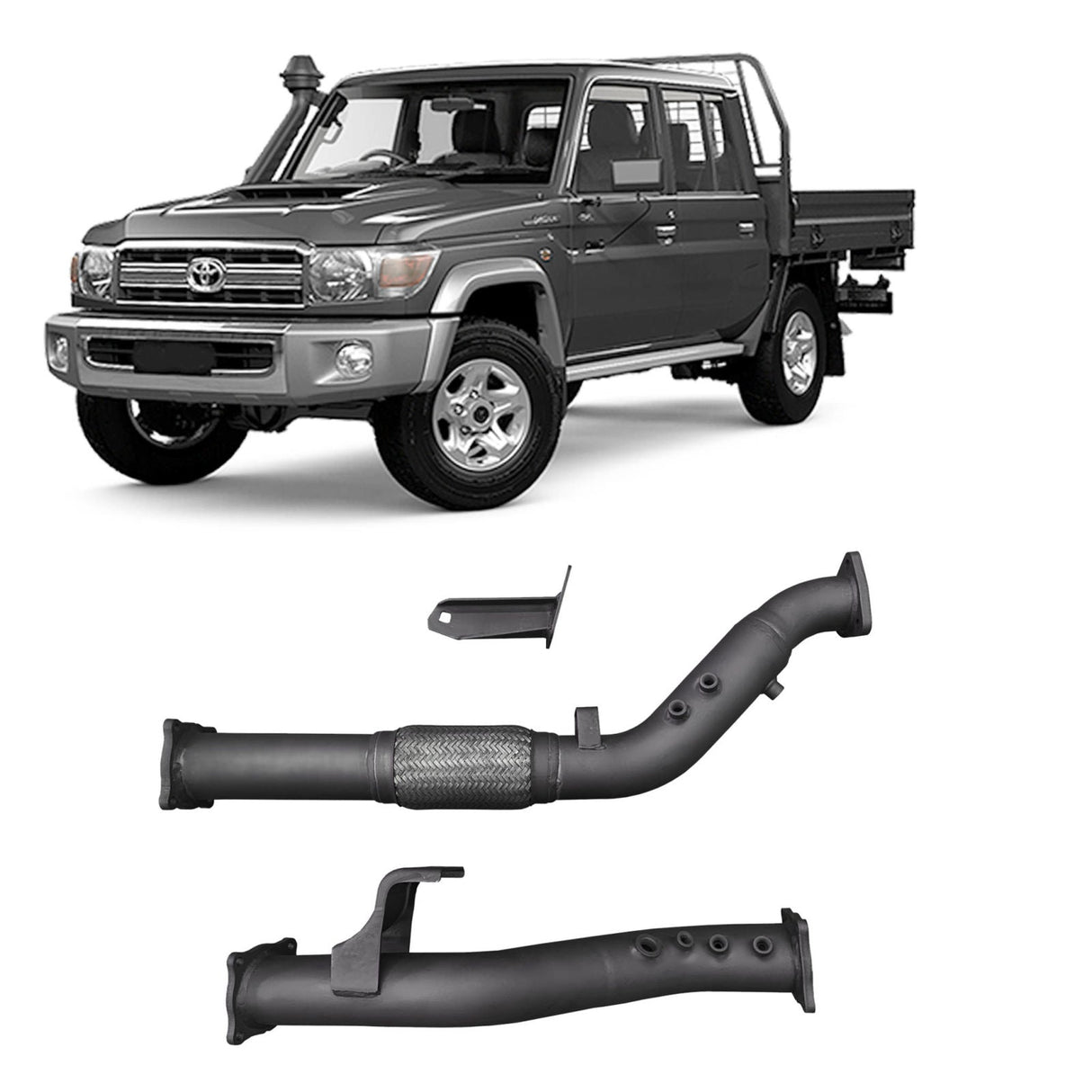 Redback Extreme Duty - Toyota Landcruiser 79 Series (2016 - On) Single and Double Cab DPF Adapter Kit