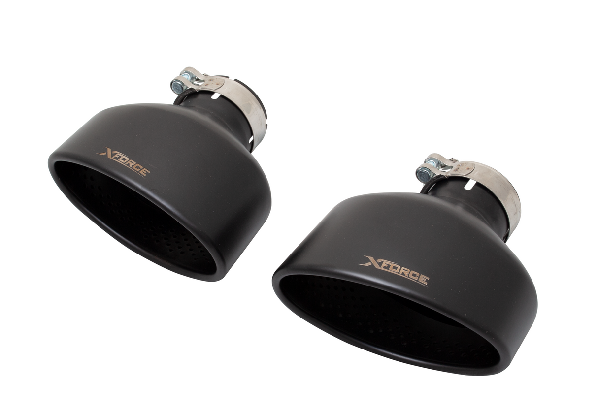 XForce - AUDI RS3 8V Hatch (09/2015-2021) Stainless Steel Matte Black Hatch Tip