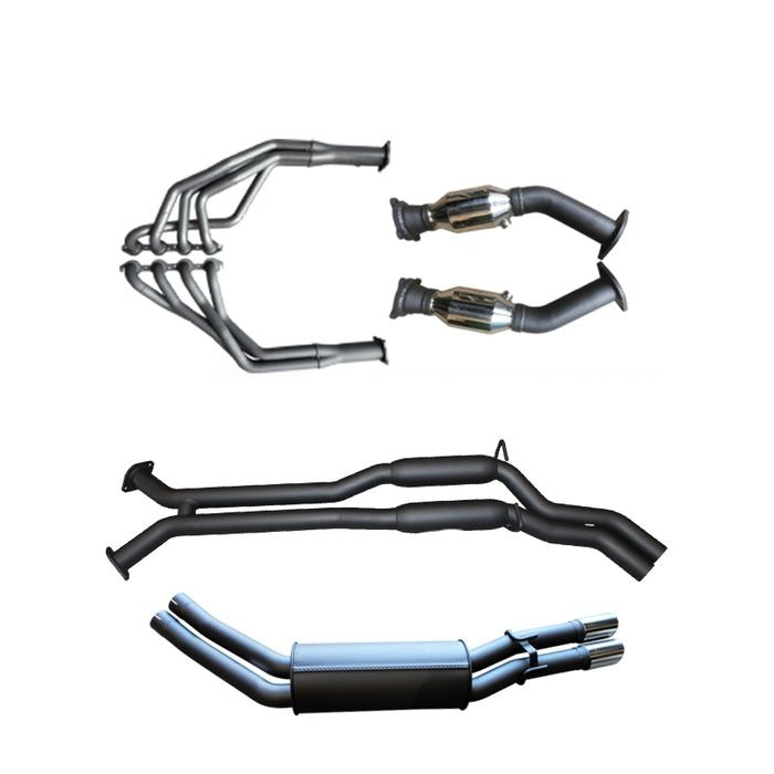 Manta | Twin 2.5″ Full Exhaust System with 1 3/4″ Extractors Hotdog/Muffler | Holden Statesman WH 5.7L V8 LWB Sedan 1999–2003