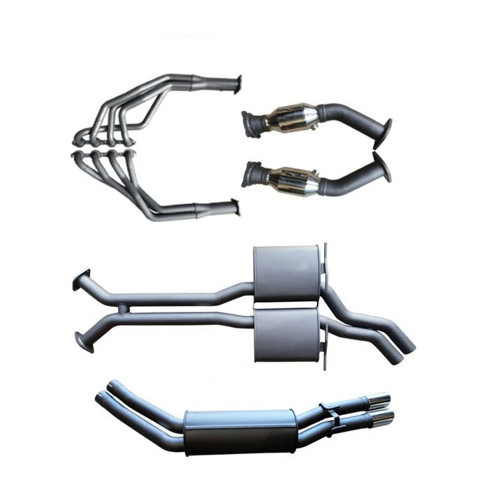 Manta | Twin 2.5″ Full Exhaust System with 1 3/4″ Extractors Muffler/Muffler | Holden Statesman WH 5.7L V8 LWB Sedan 1999–2003