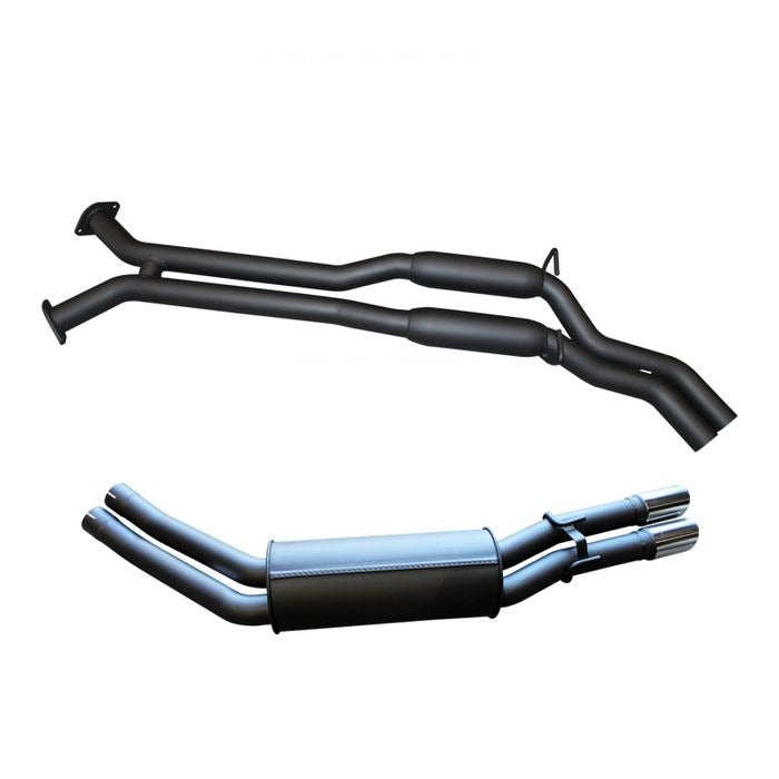 Manta | Twin 2.5″ Cat Back Exhaust System with Hotdog/Muffler | Holden Statesman WH 5.7L V8 LWB Sedan 1999–2003