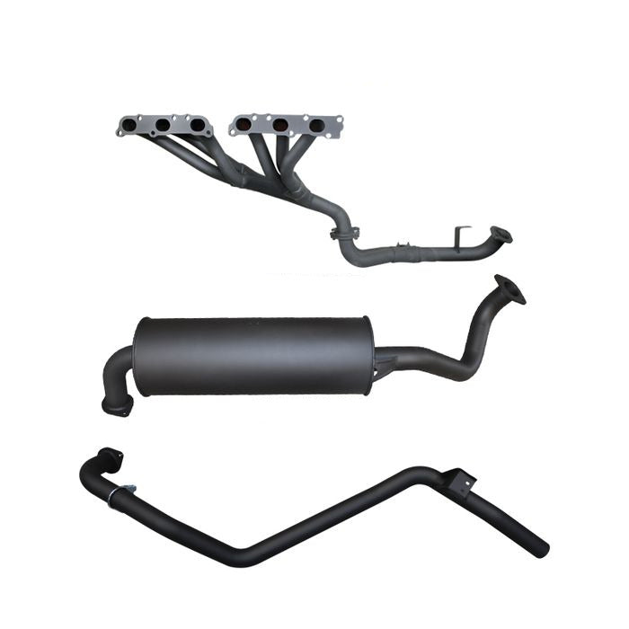 Manta | Extractors & 2.5″ Full Exhaust System (Mandrel Bend) | Toyota Landcruiser FZJ80 4.5L Petrol Wagon 1992–1997