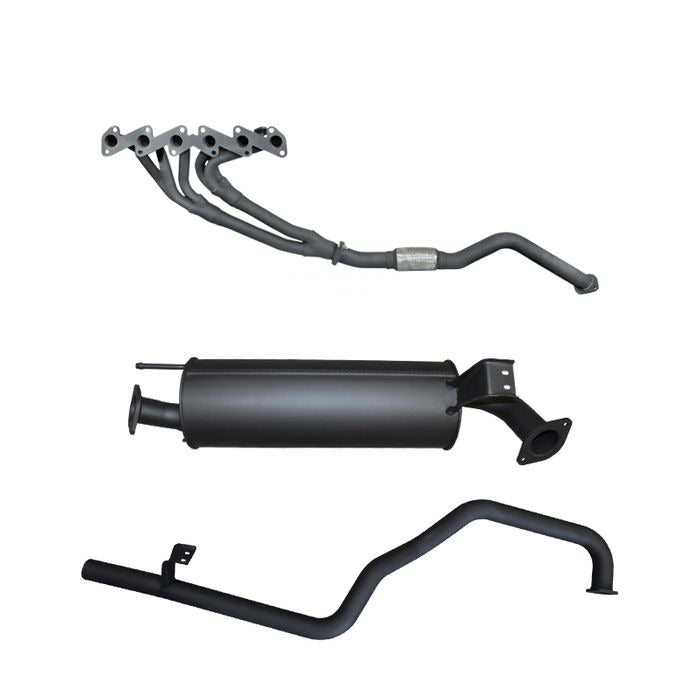 Manta | 2.5″ Full Exhaust System with Extractors & Muffler/Tailpipe | Toyota Landcruiser HZJ105 Wagon 4.2L 1HZ Diesel 1998–2007