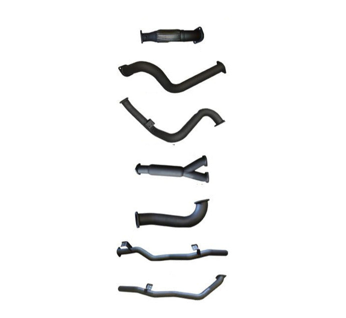 Manta | Twin 3″ Turbo Back Exhaust with Hotdog No Cat | Toyota Landcruiser VDJ79 Single Cab V8 Ute 2007–2016 (Pre-DPF)