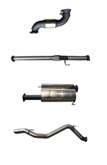 Manta | 3in Turbo Back with Cat & Centre Muffler | Holden Colorado 7 2.8L Wagon 2012–2016