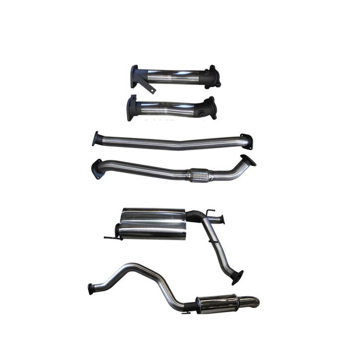 Manta | 2.5″ Dual into 3″ Turbo Back without Cats with Muffler & Dump Tip | Toyota Landcruiser VDJ200 2007–2015