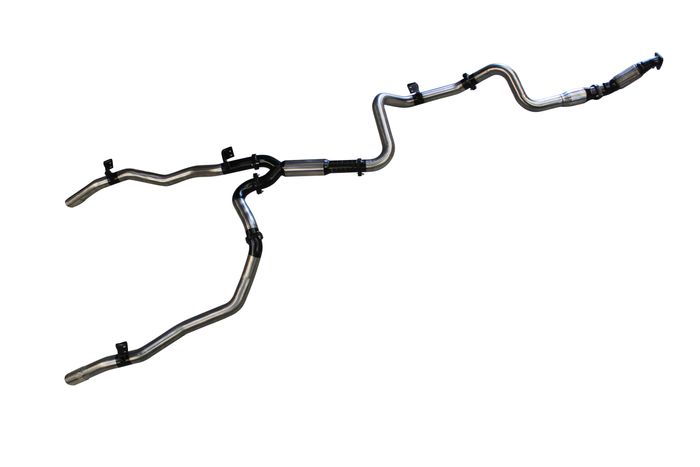 Manta | Twin 3″ Turbo Back Exhaust with Hotdog & Cat | Toyota Landcruiser VDJ79 Single Cab V8 Ute 2007–2016 (Pre-DPF)