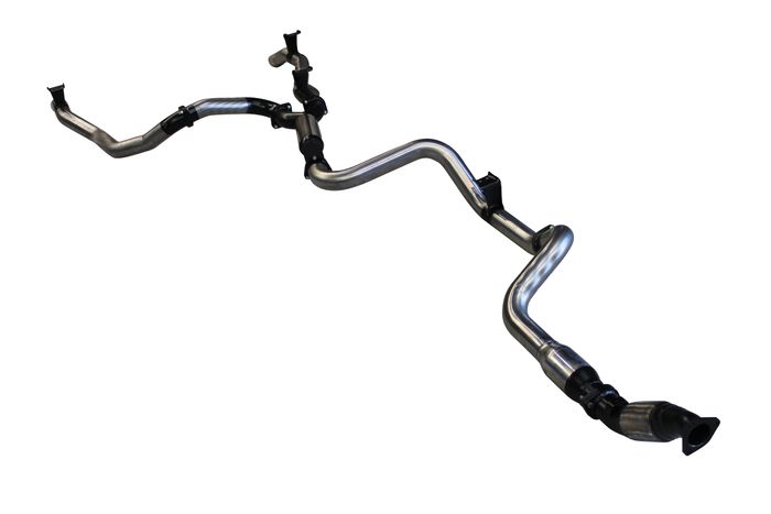 Manta | Twin 3″ Turbo Back Exhaust with Hotdog & Cat | Toyota Landcruiser VDJ79 Single Cab V8 Ute 2007–2016 (Pre-DPF)