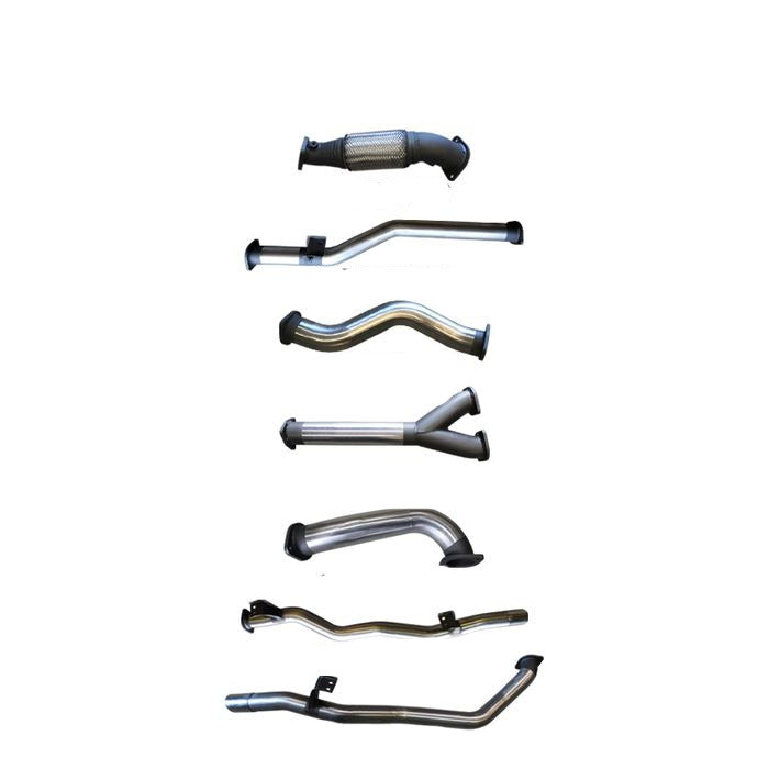 Manta | Twin 3″ Turbo Back Exhaust with WOM No Cat | Toyota Landcruiser VDJ79 Dual Cab V8 Ute 2012–2016