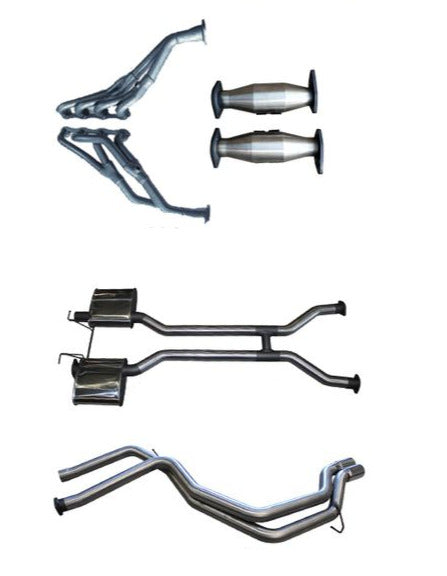 Manta | 2.5" Dual Full System with Extractors Tailpipe | Ford Falcon AU 5.0L V8 Sedan IRS 1998–2002