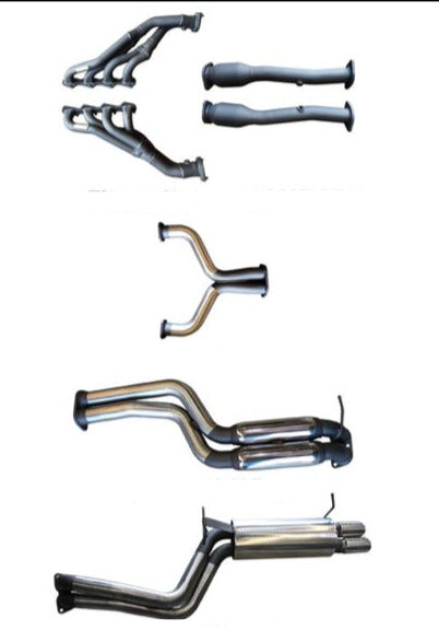 Manta | Twin 2.5" Dual Full System with Extractors & Hotdog/Muffler | Ford Falcon BA BF 4V V8 Sedan & FPV GT 2002–2008