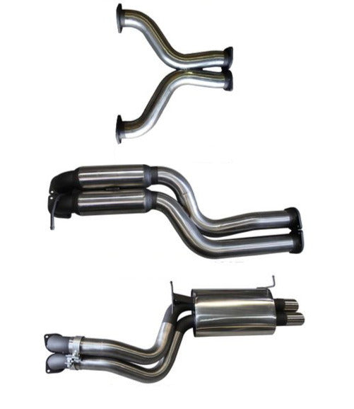 Manta | Twin 3" Dual Cat Back Exhaust System with Hotdog/Muffler | Ford Falcon BA BF V8 Sedan & FPV GT 2002–2008