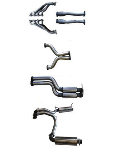 Manta | Twin 3″ Full Exhaust System with Extractors Hotdog Muffler | FPV GT GT-P Force 8 5.4L V8 Sedan 2005–2008