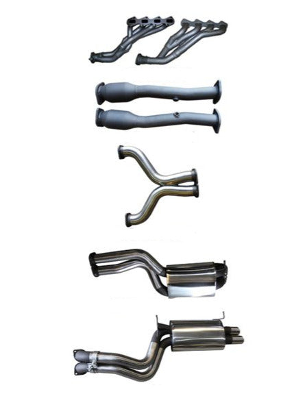 Manta | Twin 3″ Full Exhaust System with Extractors Muffler/Muffler | Ford Falcon FG 5.4L XR8 V8 Sedan 2008–2010