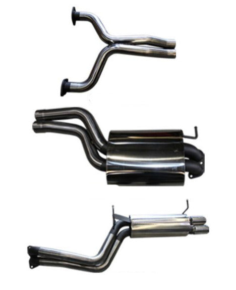 Manta - Ford Falcon FG V8 Sedan 2.5in Dual CatBack Muffler/Muffler