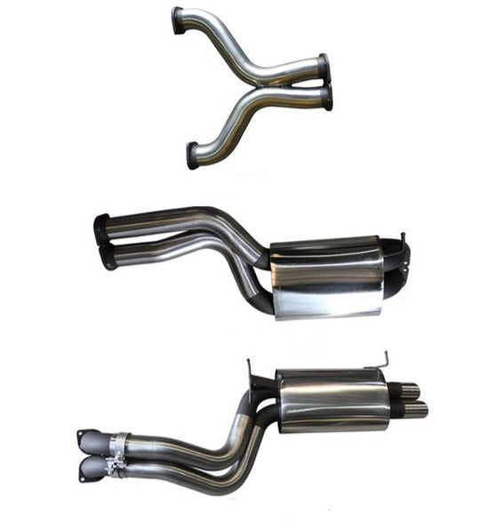 Manta | Twin 3″ Cat Back Exhaust System with Muffler/Muffler | Ford Falcon FG 5.4L XR8 V8 Sedan 2008–2010